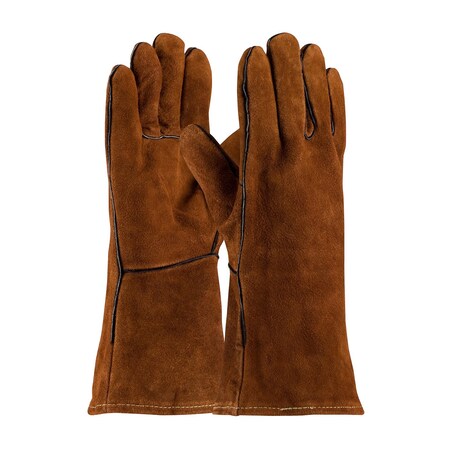 Pip Shoulder Split Cowhide Leather Welder's Glove with Cotton Liner, 12PK 73-7088